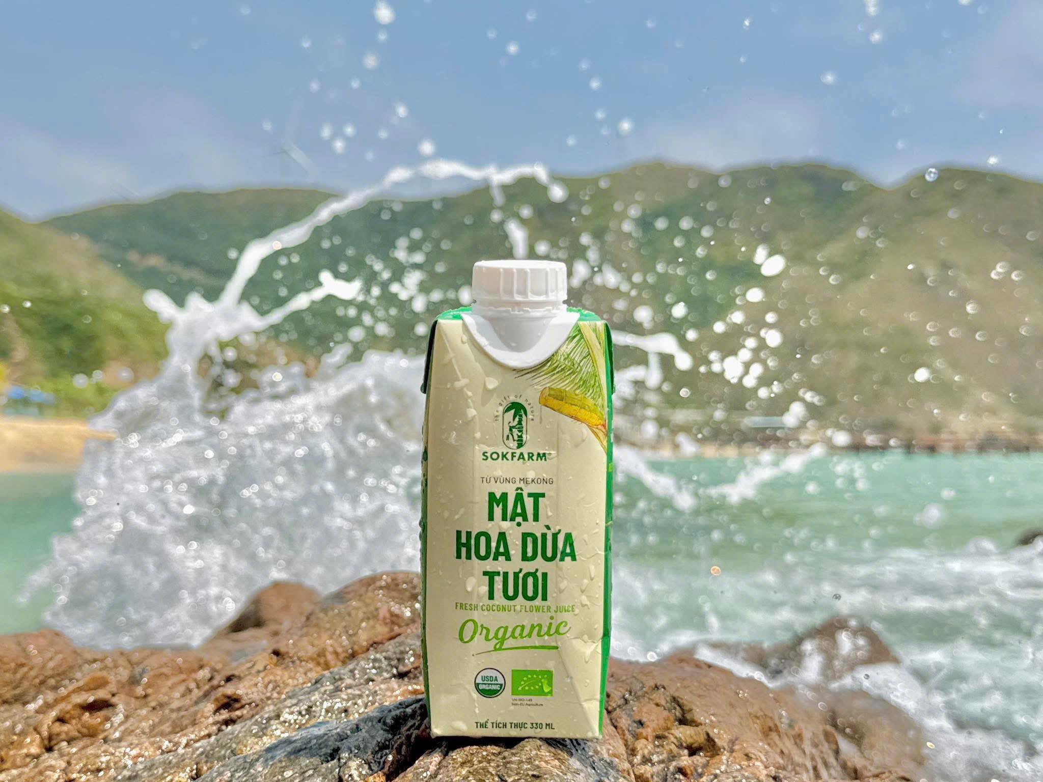 Mật hoa dừa tươi Organic Sokfarm 330ml