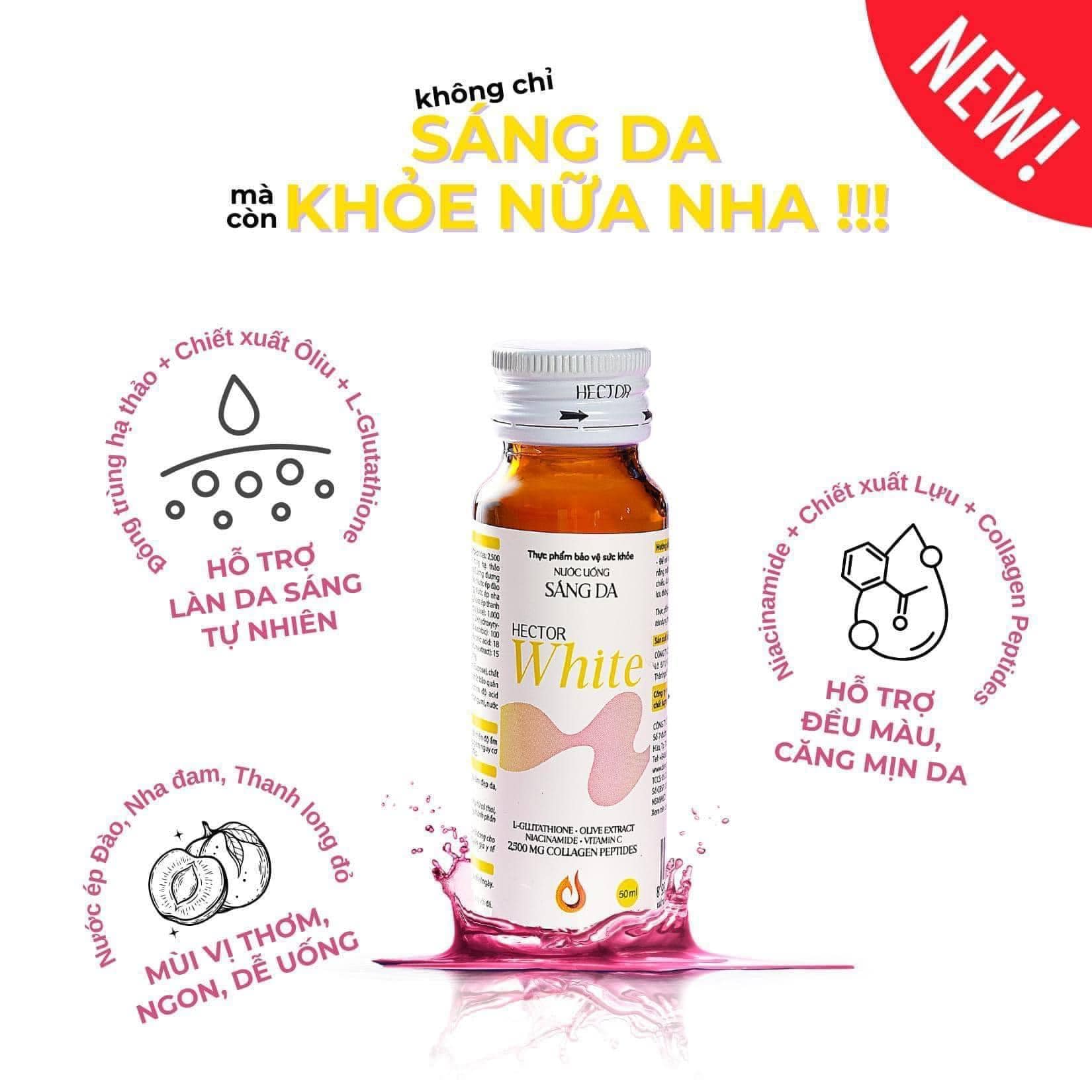 Nước uống sáng da Hector White