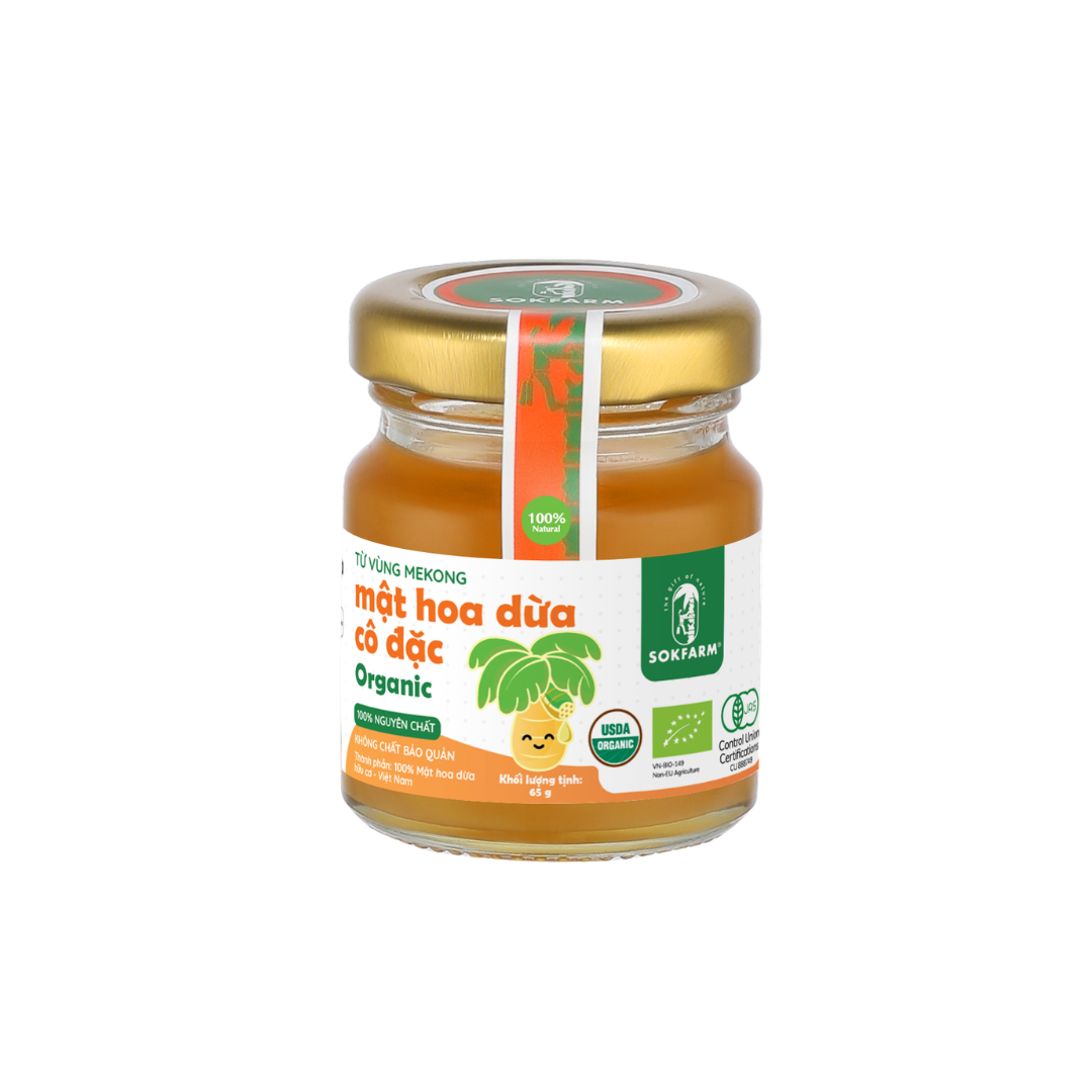 Mật hoa dừa cô đặc organic Sokfarm cho bé