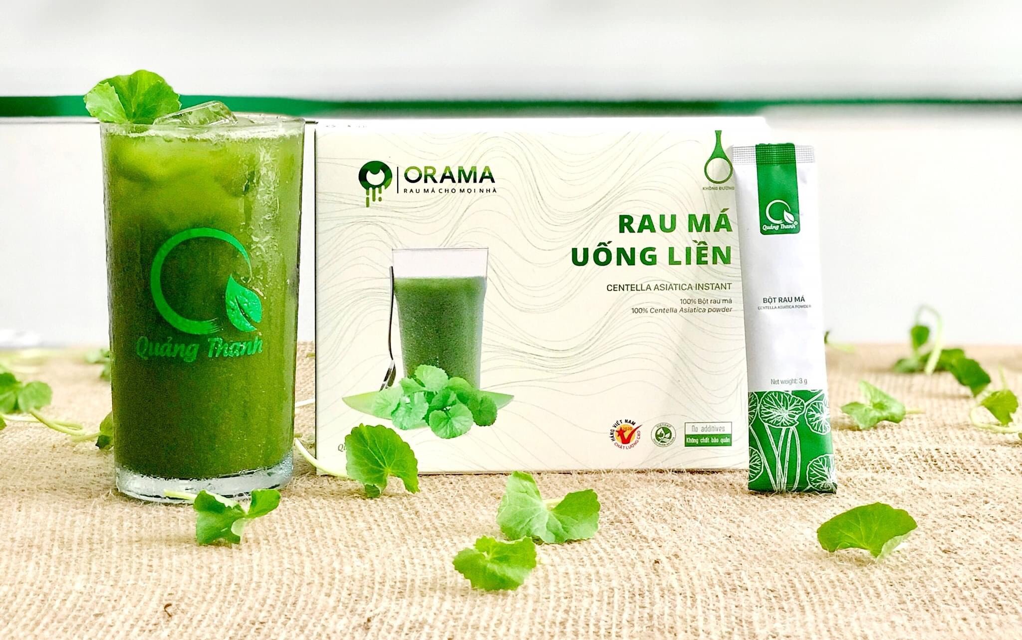 Rau Má Uống Liền ORAMA Có Đường