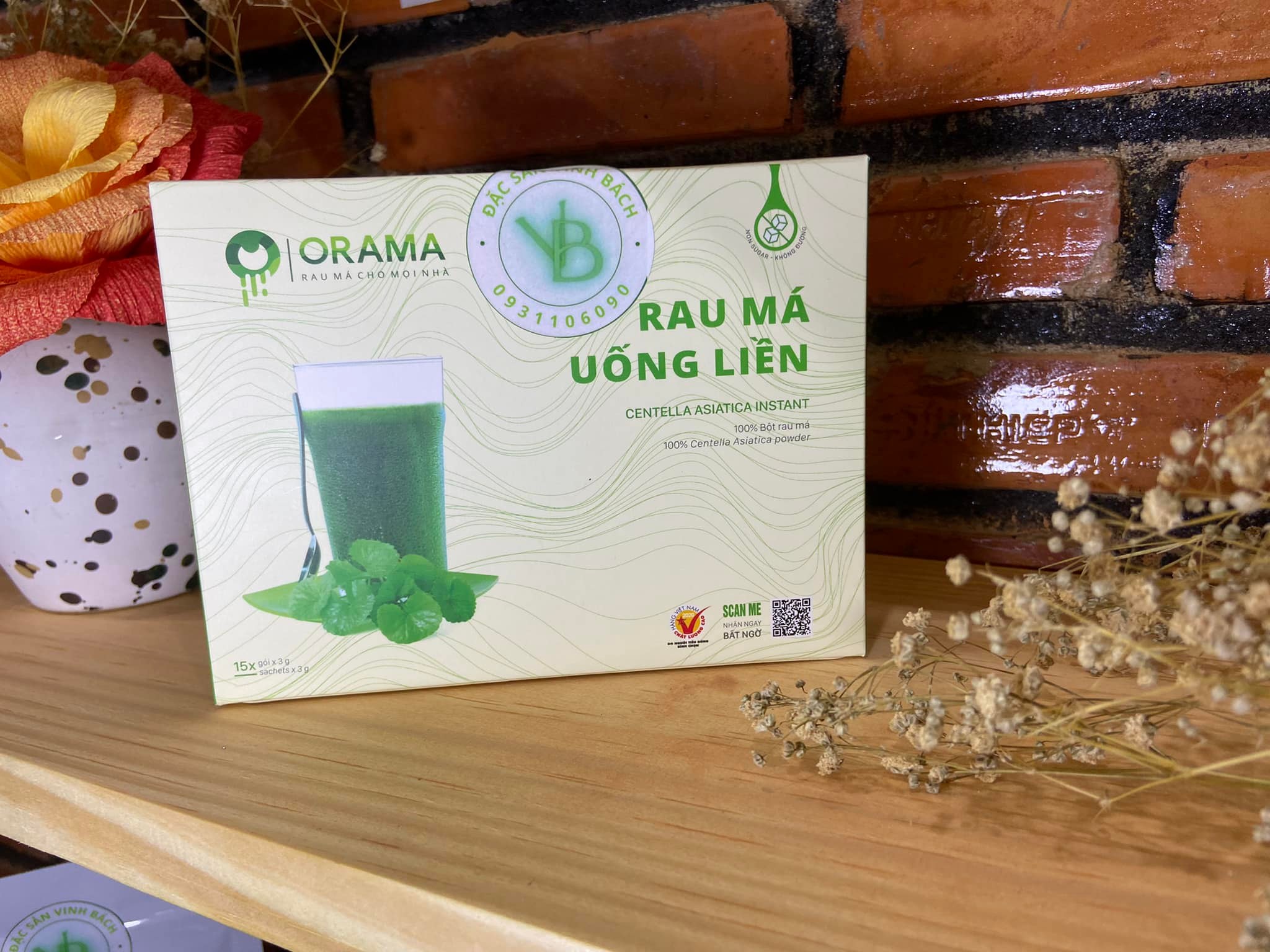 Rau Má Uống Liền ORAMA Có Đường