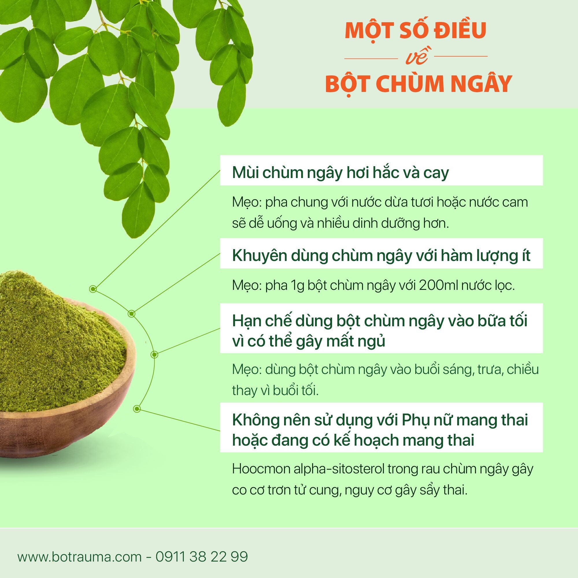 Bột Chùm Ngây gói 50g