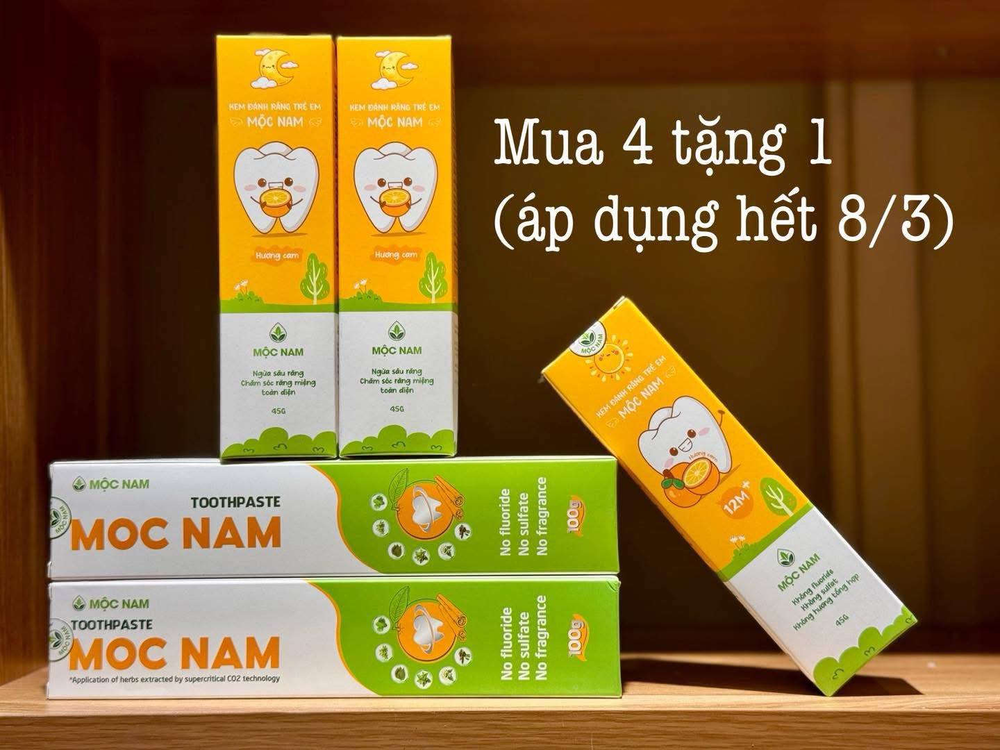 Kem đánh răng Mộc Nam