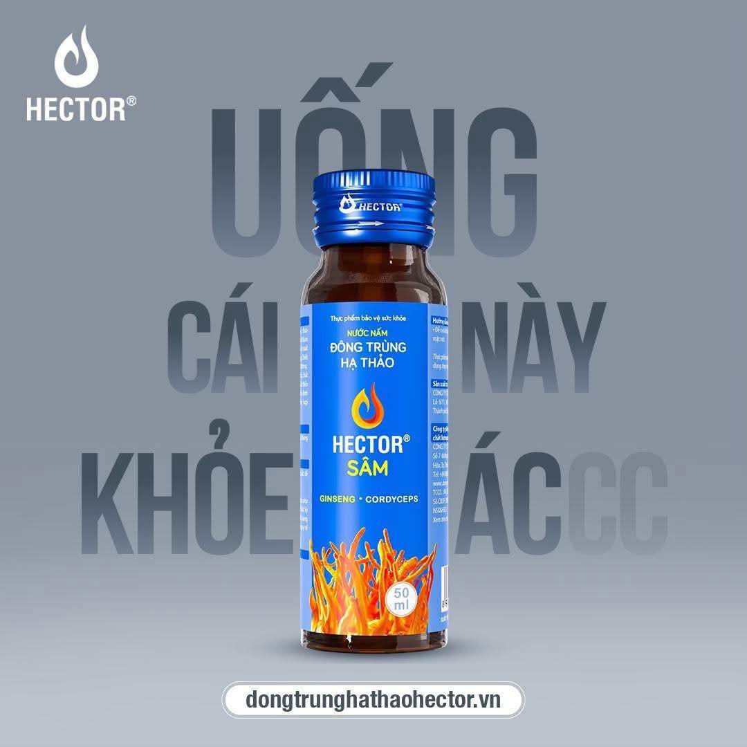 Nước đông trùng hạ thảo Hector Sâm hỗ trợ bồi bổ cơ thể