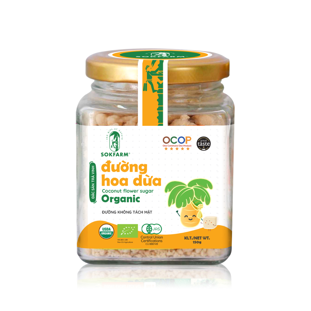 Đường hoa dừa organic Sokfarm cho bé